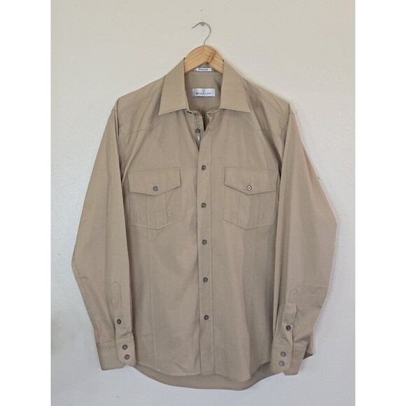 Bugatchi Umo Shaped Fit Shirt Mens Size Large Long Sleeve Button Up Pockets - Picture 1 of 13